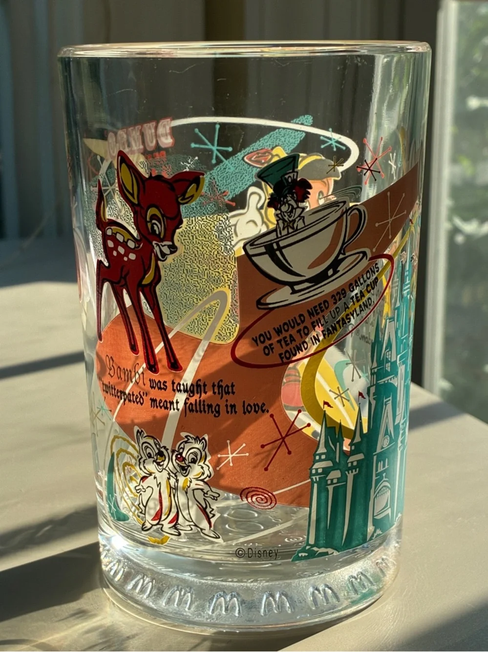 VINTAGE Walt Disney’s 100 years of Magic Glasses from (USA and Spain)